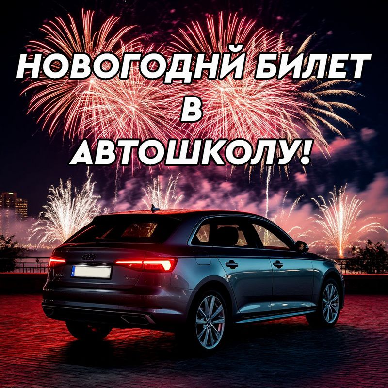 Новогодний билет в автошколу!