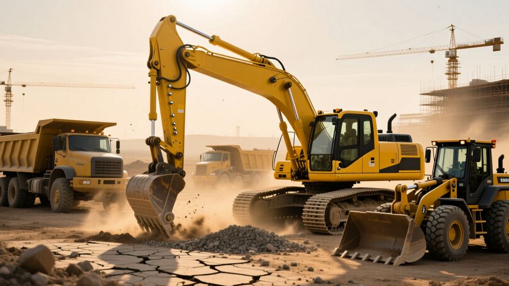 Обучение вождению на экскаваторе и спецтехнике в автошколе «Драйв» города Москвы